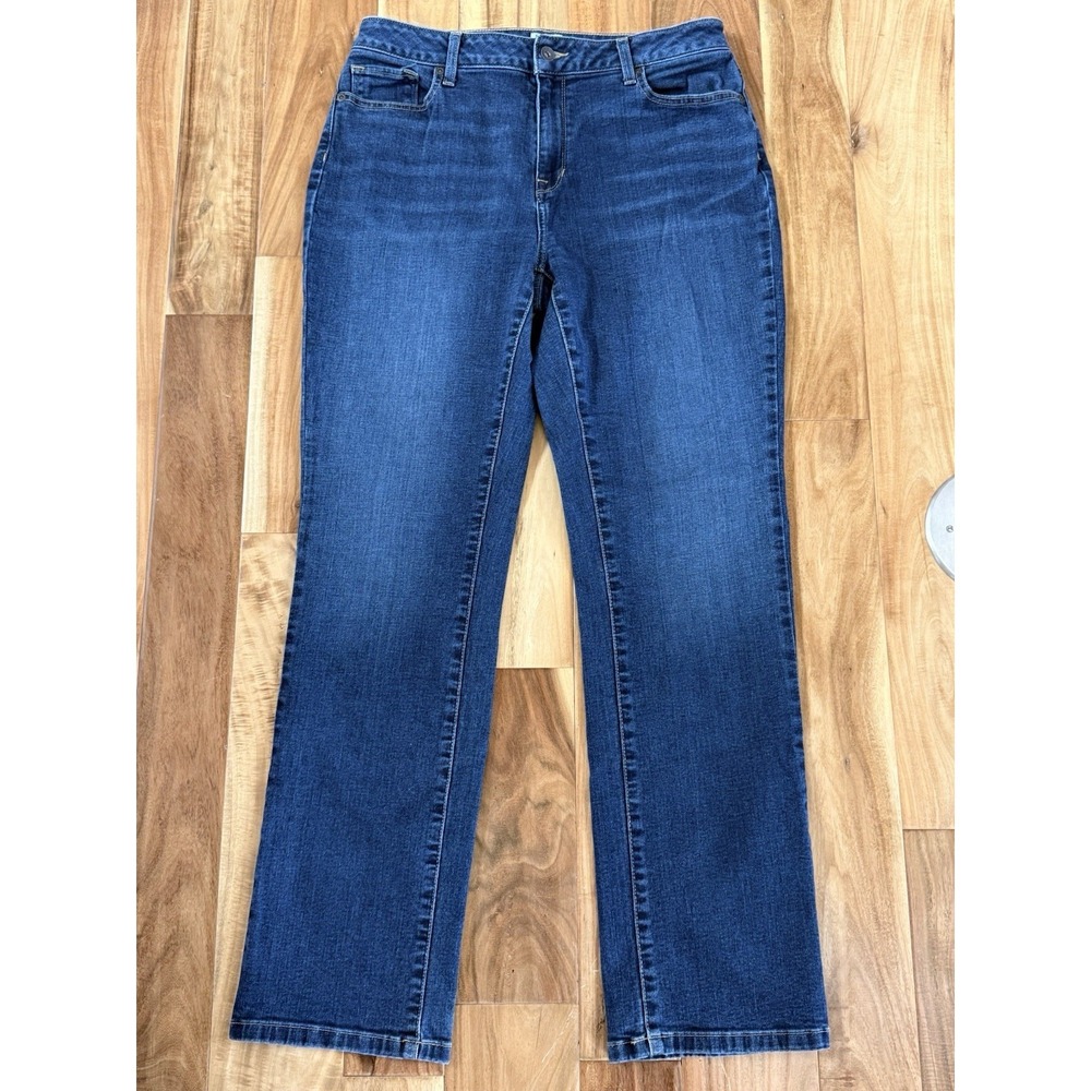 L.L. Bean Classic Fit Jeans Women's Size 12 Regular Blue Denim Mid Rise